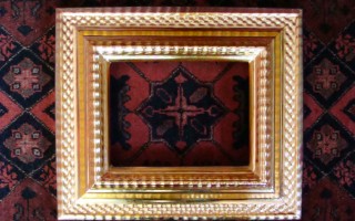 Frame with 23.5 carat gold water gilding